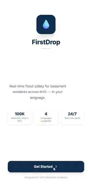 FirstDrop App Interface
